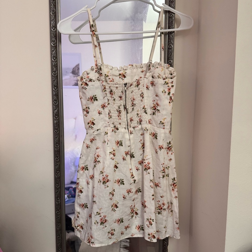 Reformation White Floral Linen Dress - Picture 5 of 5